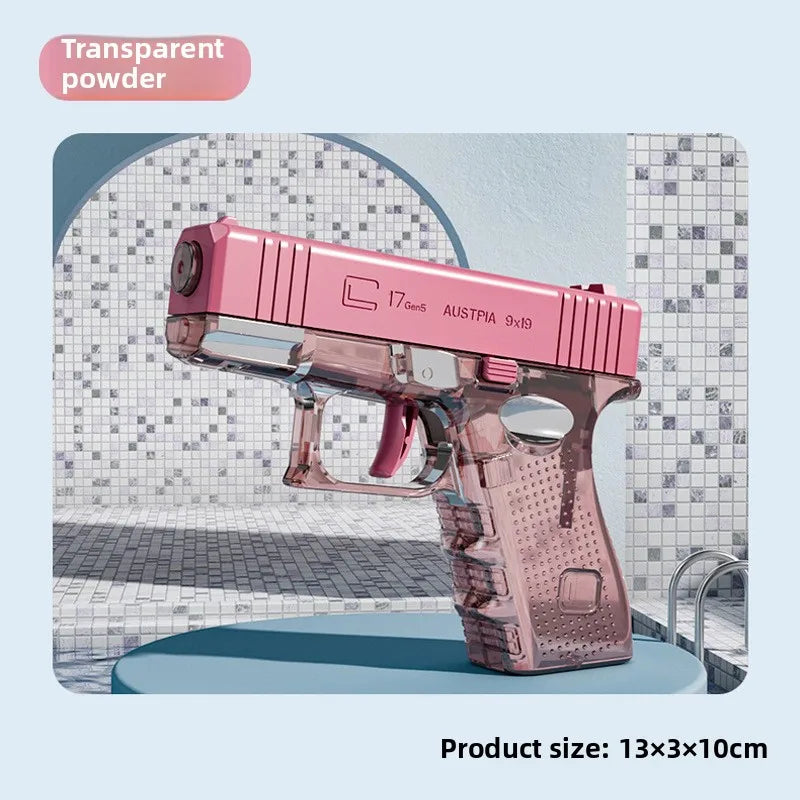 Pistola de agua transparente estilo Glock